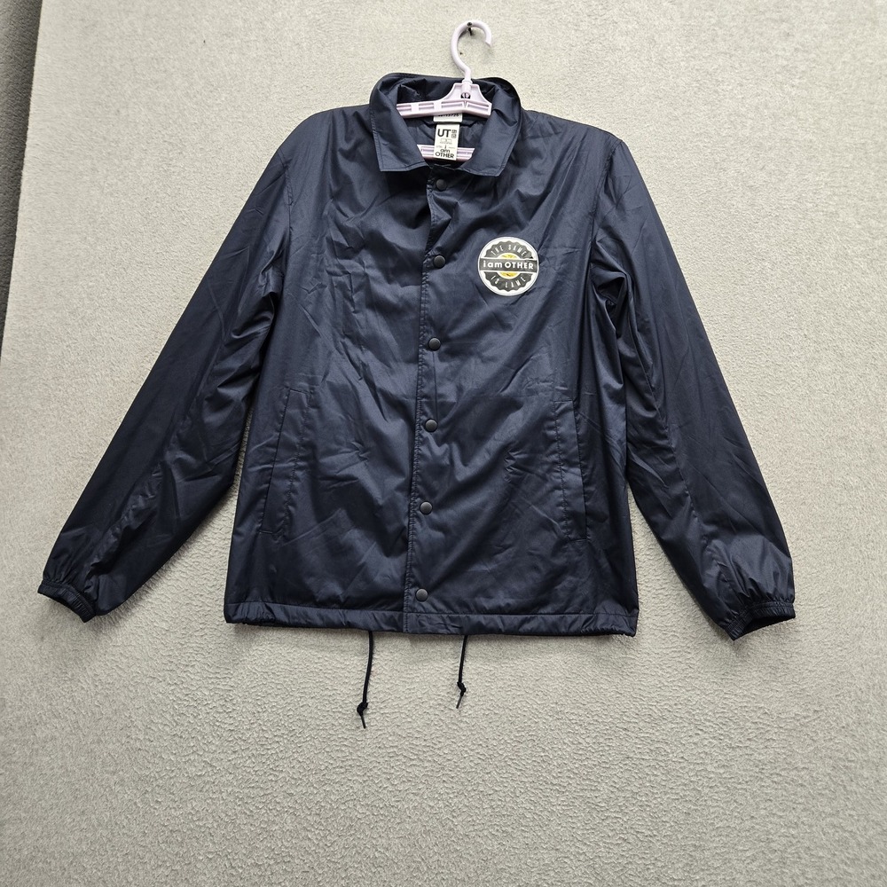 Uniqlo x Pharrell Men Jacket S Navy Logo I am Other Coach Windbreaker